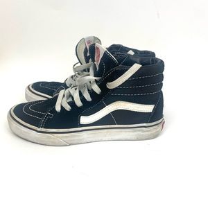 Vans SK8 Hi Youth Size 3.5 Black and White High Top Skate Shoes